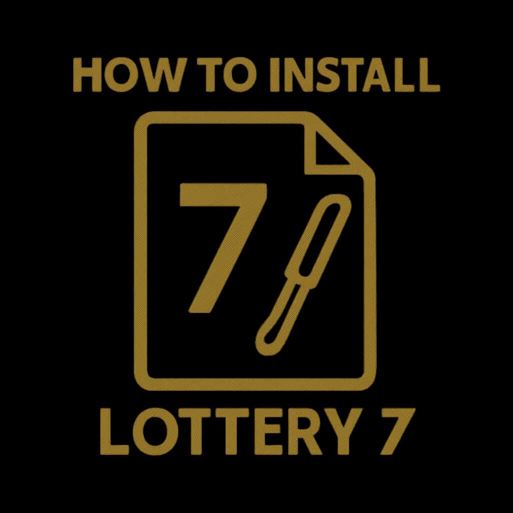 Icon representing the guide for installing Lottery 7.