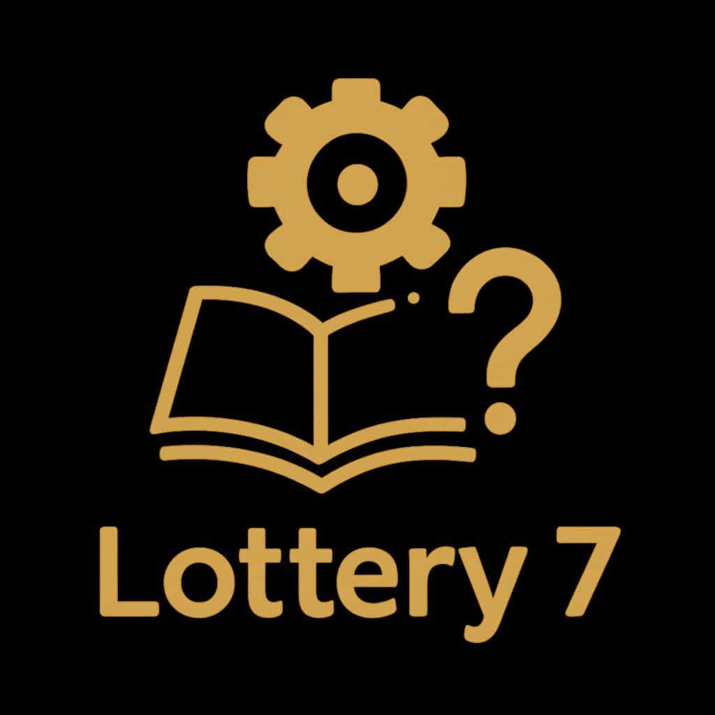 A badge indicating the installation steps for Lottery 7.