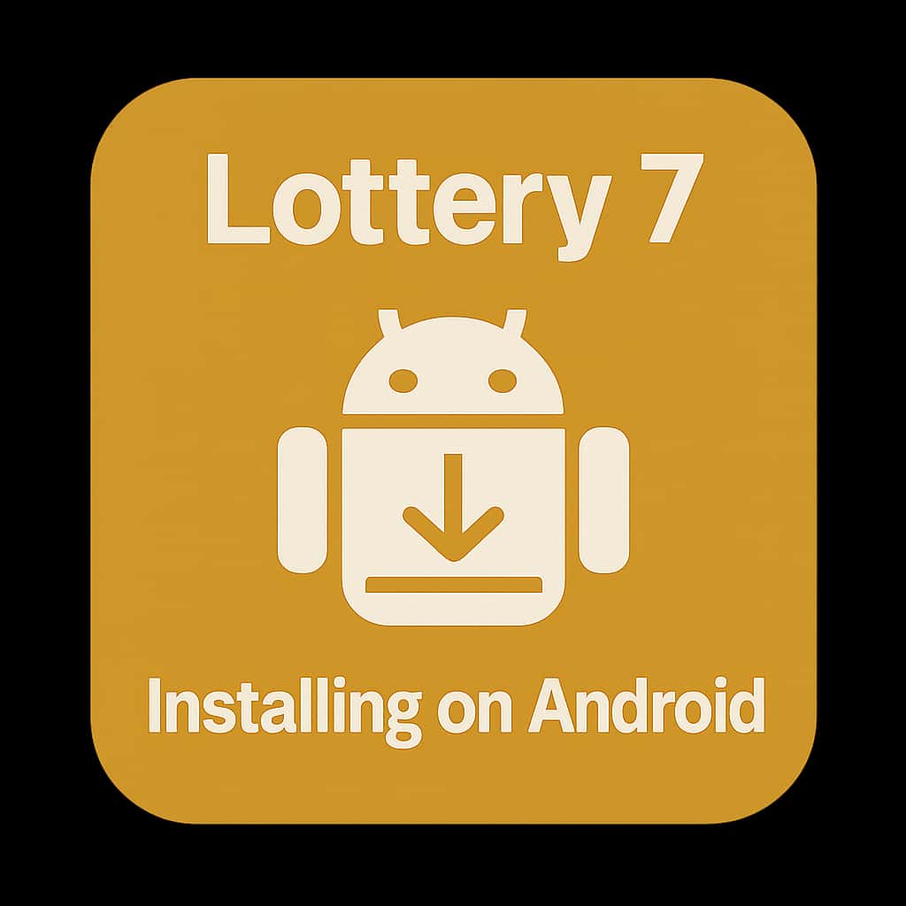 Icon symbolizing the installation of Lottery 7 on Android.