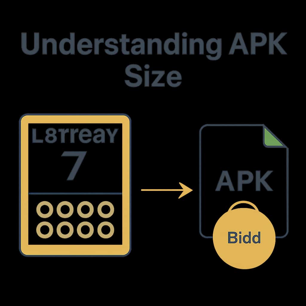 Diagram illustrating Lottery 7 APK Size.
