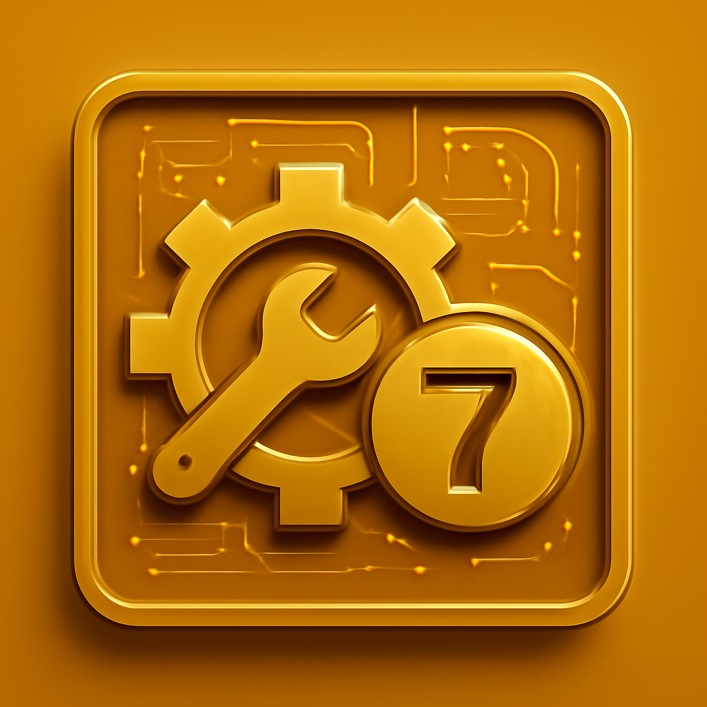 Icon representing the guide for downloading Lottery 7 on iOS.
