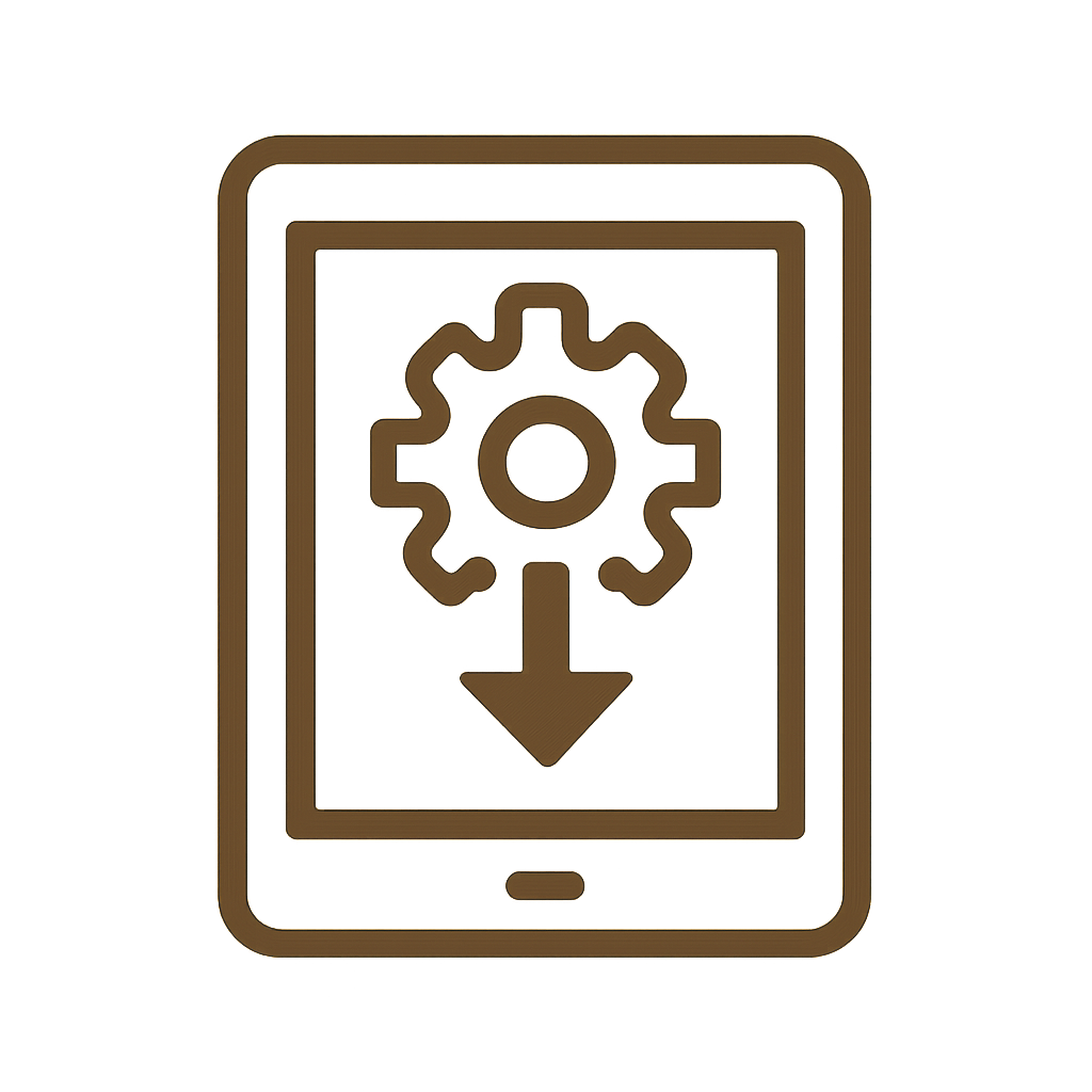 Illustration of the installation steps for Lottery 7.