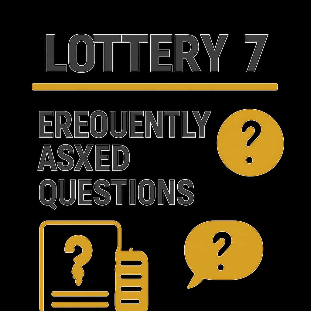 An educational diagram about Lottery 7 Frequently Asked Questions.