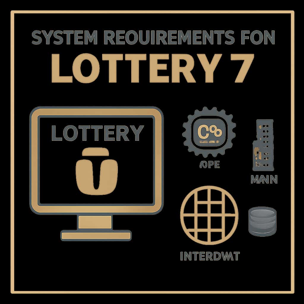 Diagram illustrating system requirements for Lottery 7.