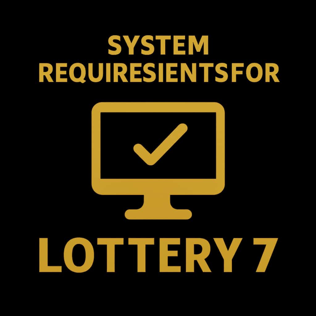 Icon representing system requirements for Lottery 7.